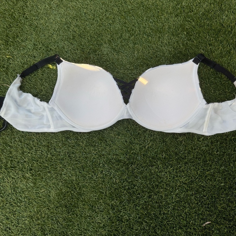 Torrid Curve Black and White Push-Up Bra with Underwire Support - Picture 12 of 12